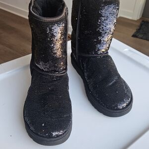 UGG Black Sequin Boots